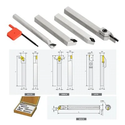 HERRAMIENTA CLASE CORTE TIPO JUEGO BARRAS PARA INTERIORES INSERTO INTERCAMBIABLE MARCA GLANZE SKU: 977574 | MAINCASA