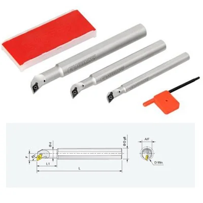 HERRAMIENTA CLASE CORTE TIPO JUEGO BARRAS PARA INTERIORES INSERTO INTERCAMBIABLE MARCA GLANZE SKU: 980725 | MAINCASA