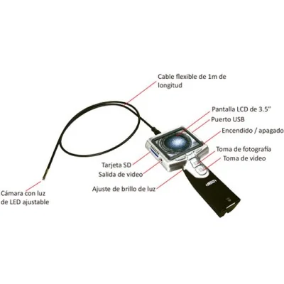 HERRAMIENTA CLASE MEDICIÓN TIPO ENDOSCOPIOS MARCA INSIZE SKU: ISV-E55-U | MAINCASA